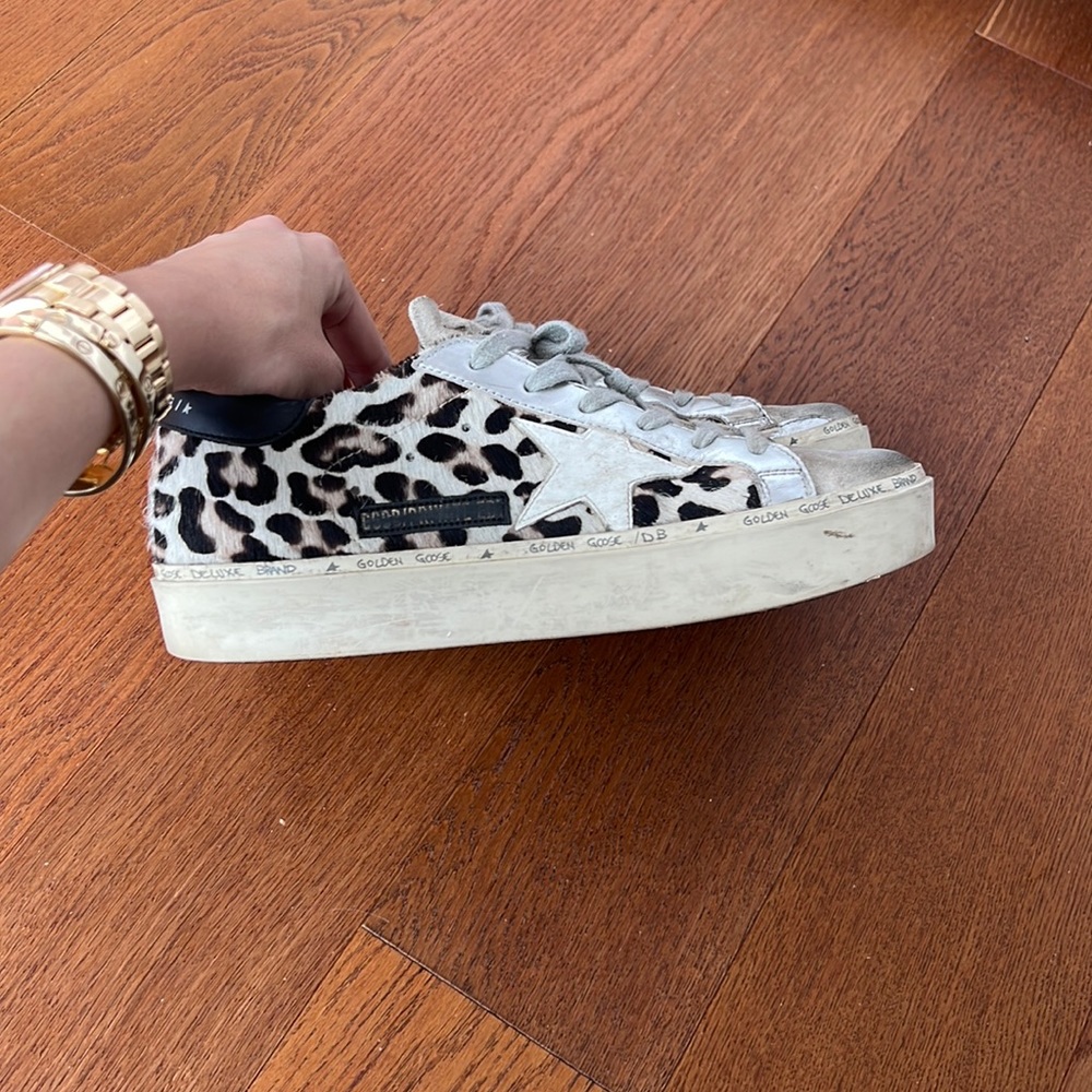Leopard Print Golden Goose Sneakers